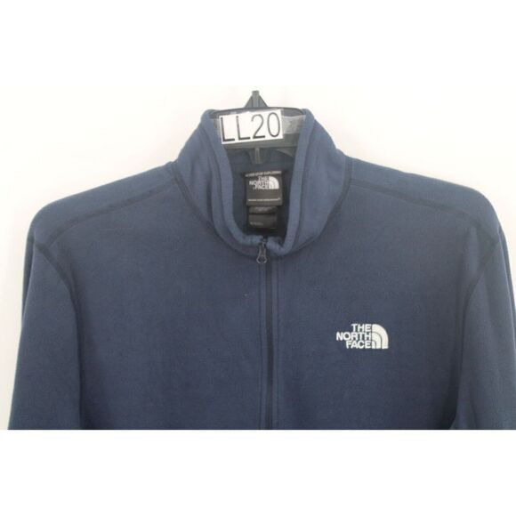 THE NORTH FACE MENS SIZE L NAVY BLUE 1/4 ZIP FLEECE PULLOVER LS SHIRT - Picture 2 of 9